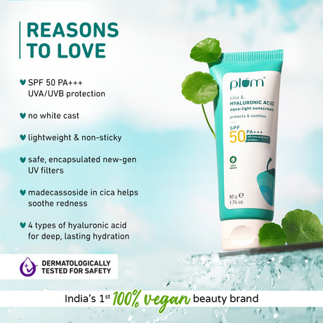 Cica & Hyaluronic Acid SPF 50 Sunscreen