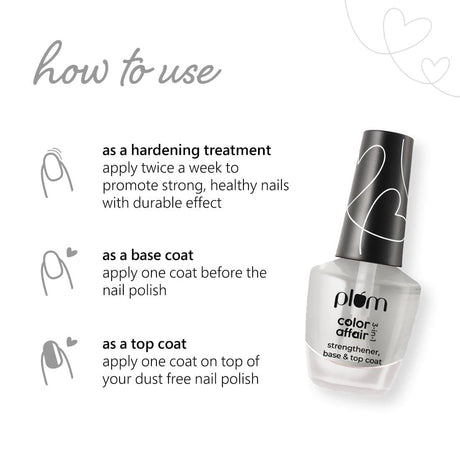 Plum Color Affair 3-in-1 Strengthener, Base & Top Coat 2